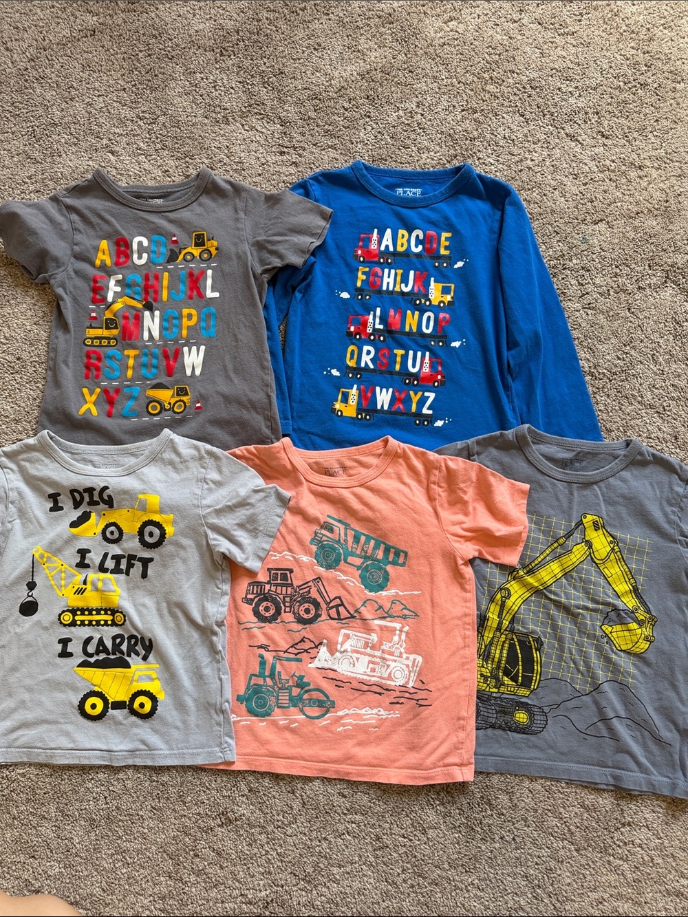 The Children’s Place Construction T-Shirt Bundle